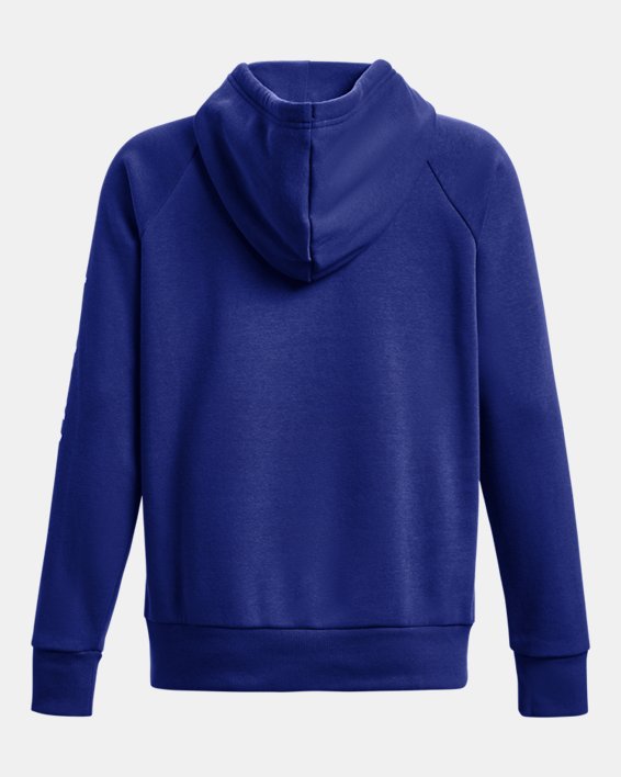 Women's UA Rival Fleece Graphic Hoodie, Blue, pdpMainDesktop image number 5